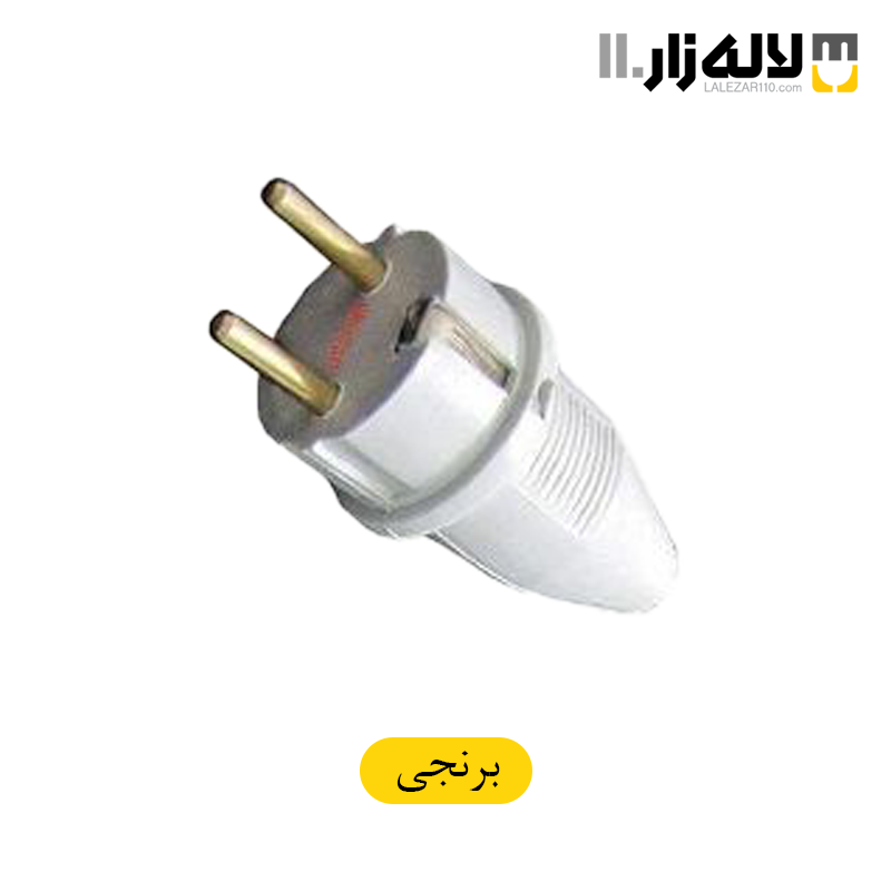 تصویر  دوشاخه ارتدار صنعتی مدل (شایان) برنجی الکتریک ایران